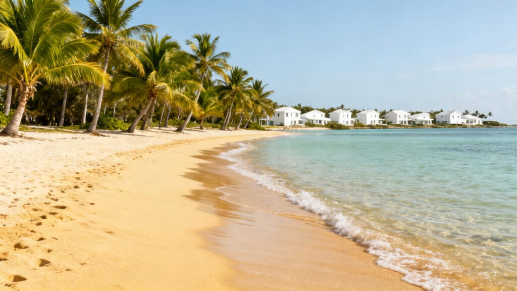 Plage de Djerba avec mer à 24-25&nbsp;°C