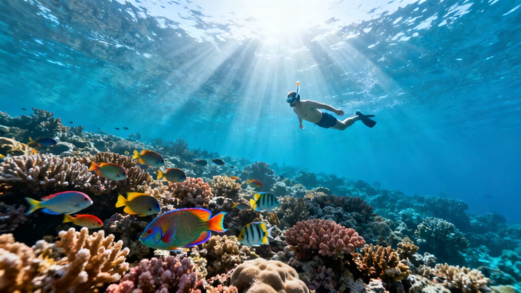 Snorkeling en Mer Rouge avec eau à 26-27&nbsp;°C