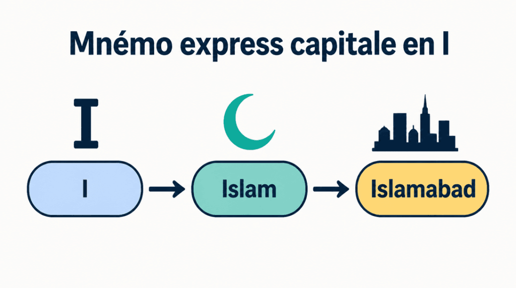 I vers Islam vers Islamabad, mnémonique simple