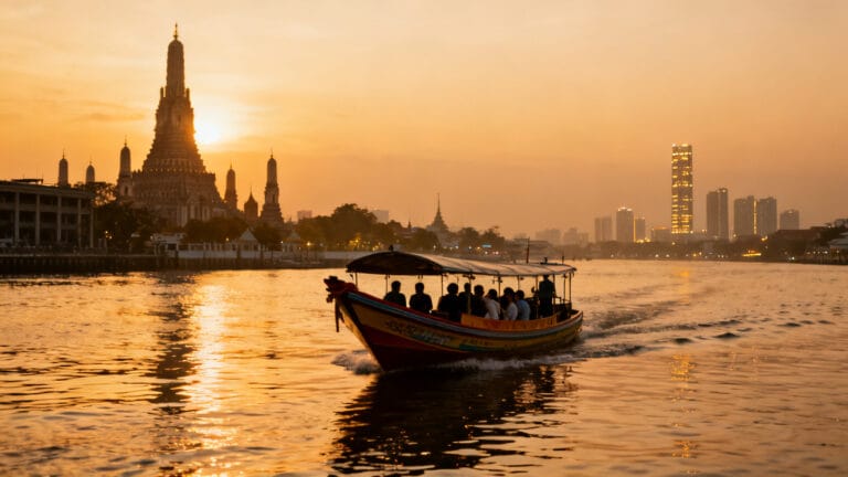 Panorama sunset pour inspirer que faire à Bangkok