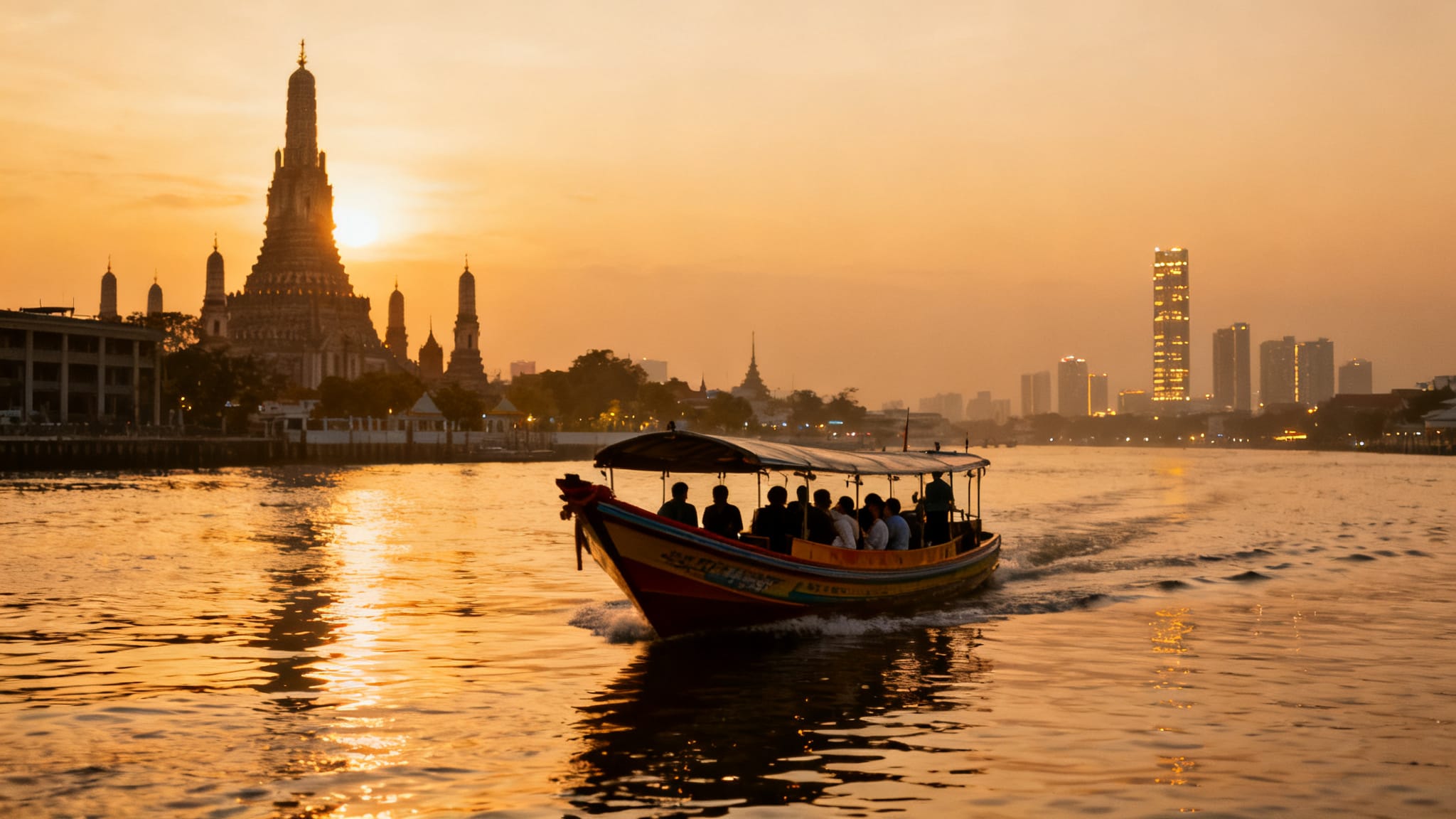 Panorama sunset pour inspirer que faire à Bangkok