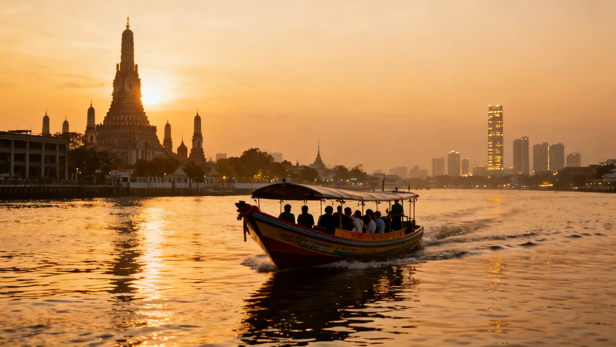 Panorama sunset pour inspirer que faire à Bangkok