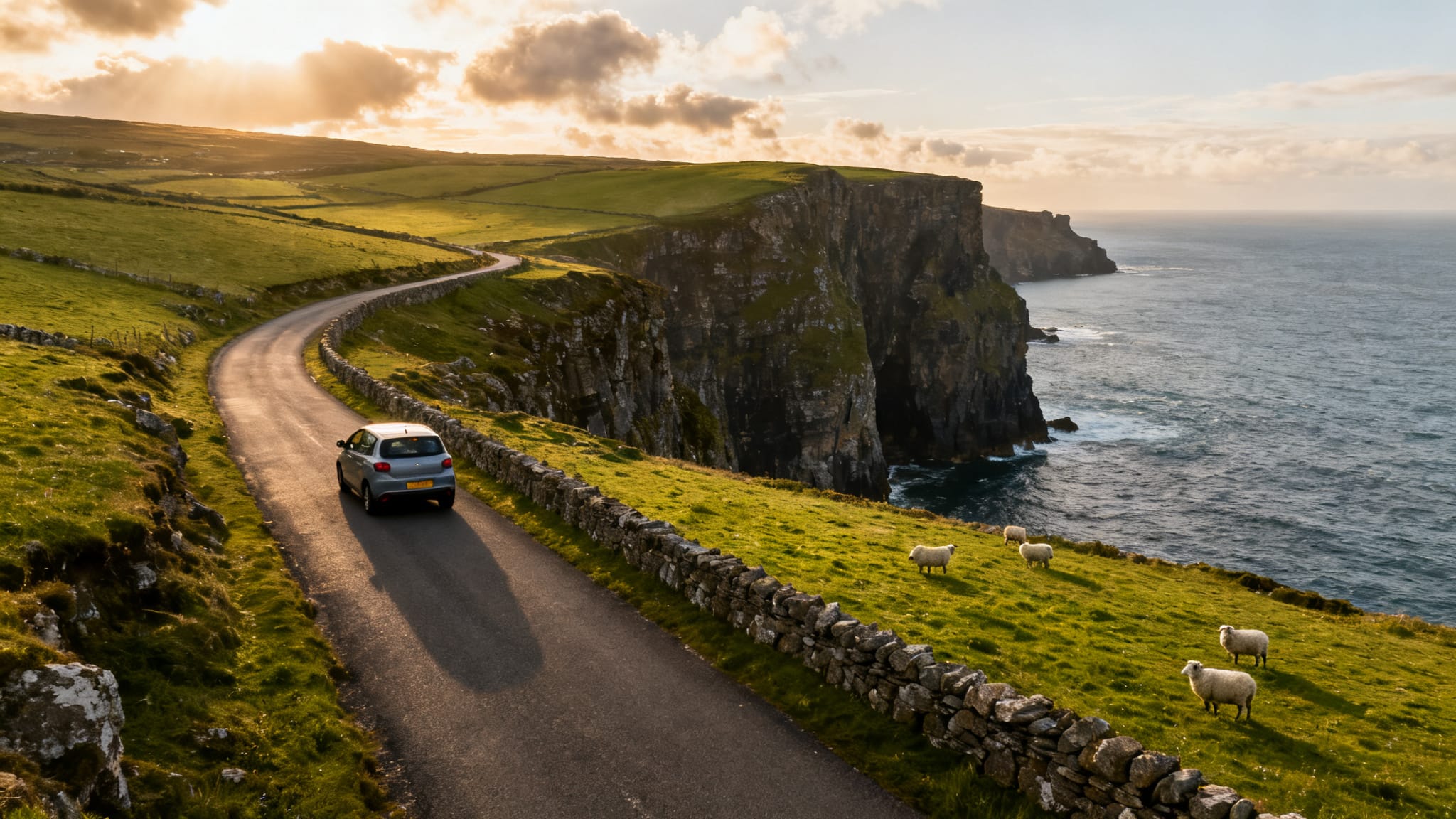 Route côtière et falaises pour un road trip en irlande 7 jours