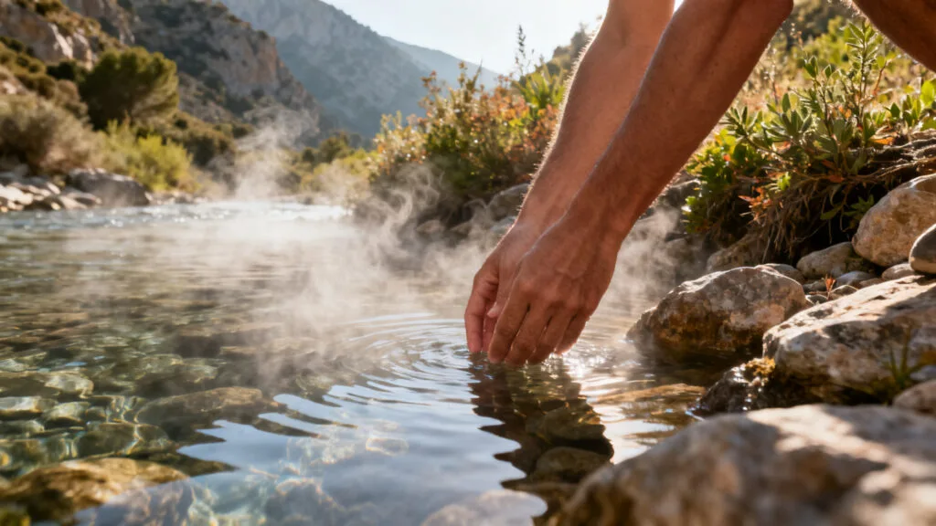 Tester l’eau soufrée d’une piscine naturelle en Corse