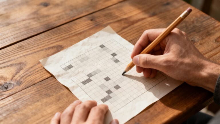 Grille et crayon pour Villes du Japon en 3 lettres