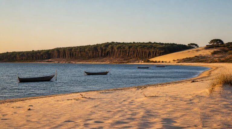 Panorama du Bassin d'Arcachon entre dune et pins