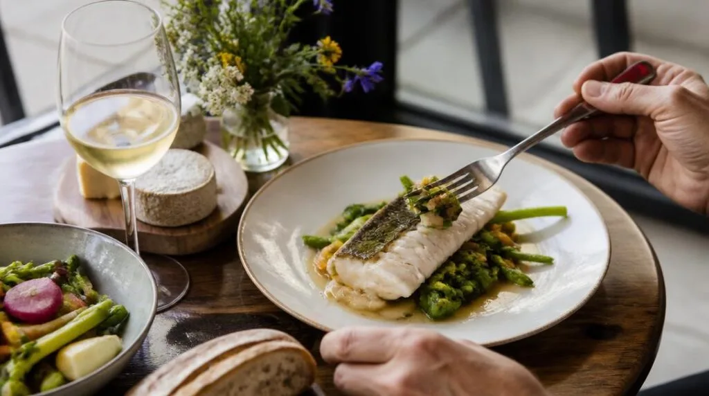 Spécialités locales et vin blanc de Loire