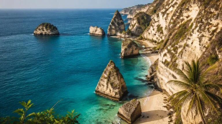 Plages d'Uluwatu entre falaises et eau turquoise