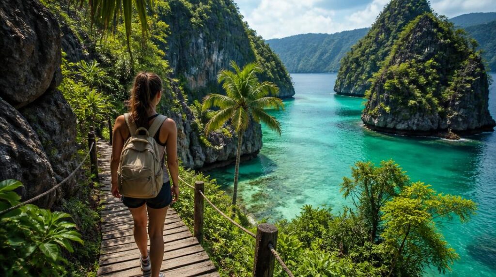 Baie tropicale pour des vacances aux Antilles françaises