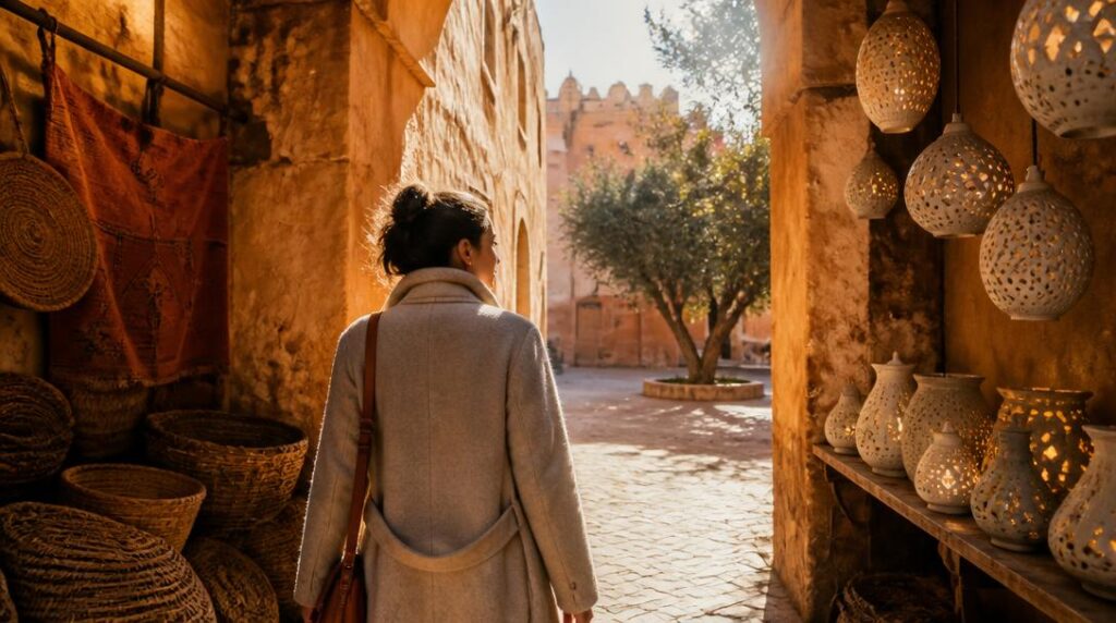 Ruelle ocre pour un week-end au soleil
